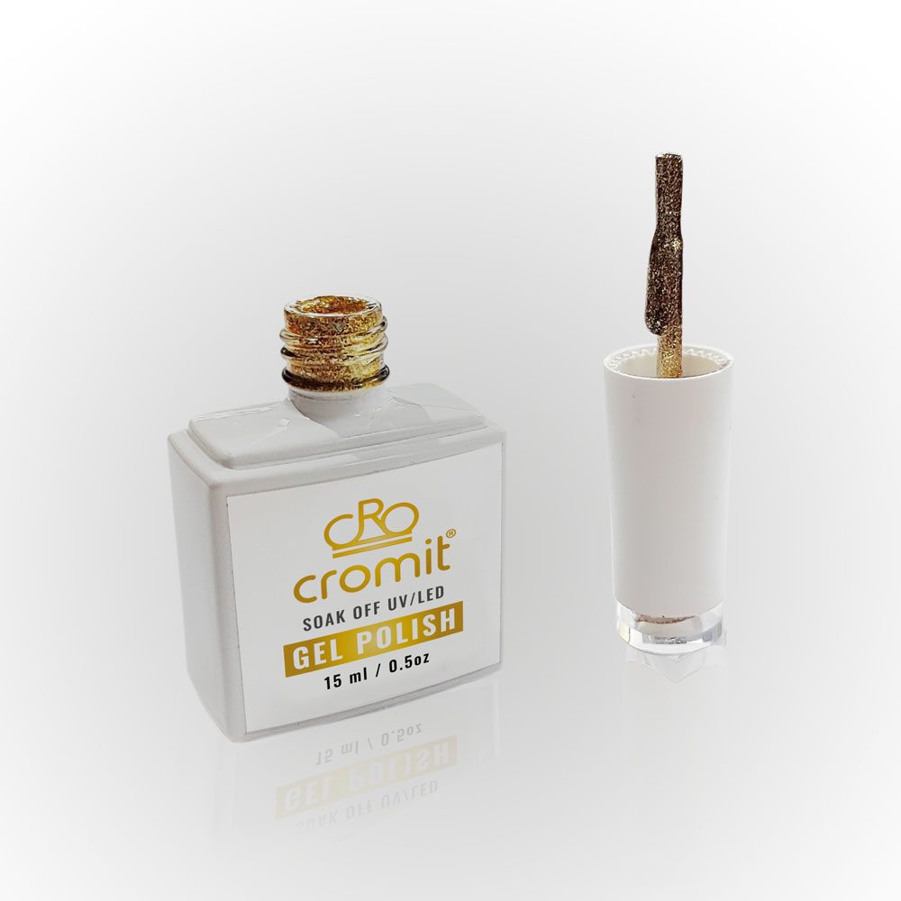 Gold gel nail polish 12