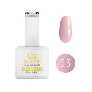 Pink translucent gel nail polish 23