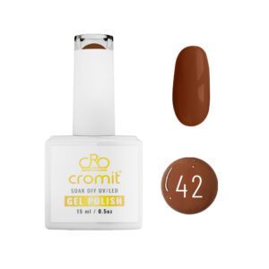 Brown gel nail polish 42