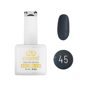 Dark grey gel nail polish 45